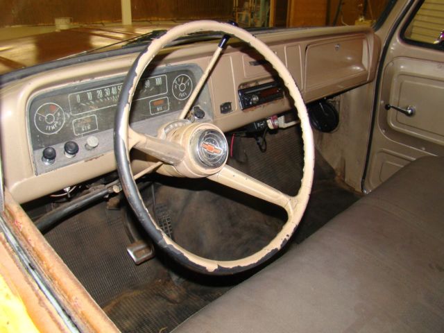 1965 Yellow Brown Chevrolet C-10 Step Side