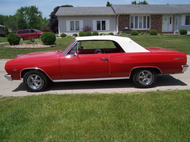 1965 Red Chevrolet Chevelle Convertible