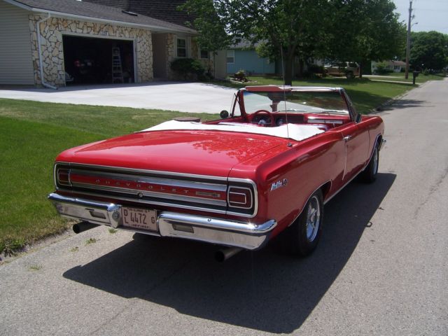 1965 Red Chevrolet Chevelle Convertible