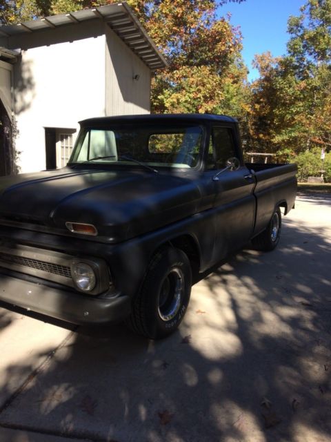 1965 black Chevrolet C-10