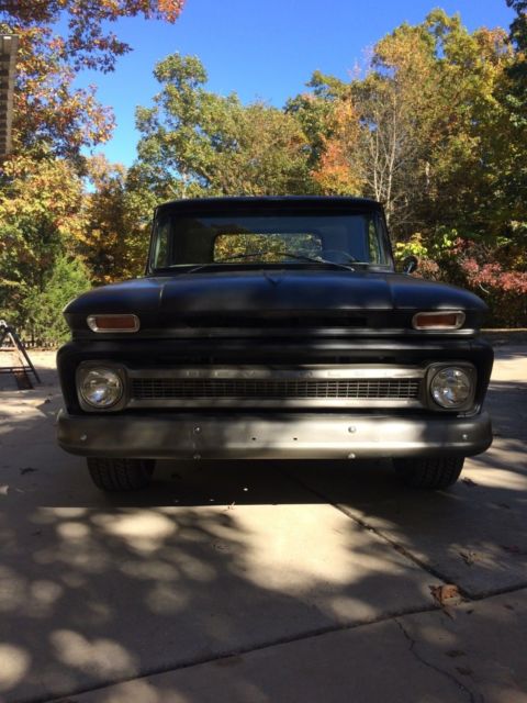 1965 black Chevrolet C-10
