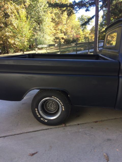 1965 black Chevrolet C-10