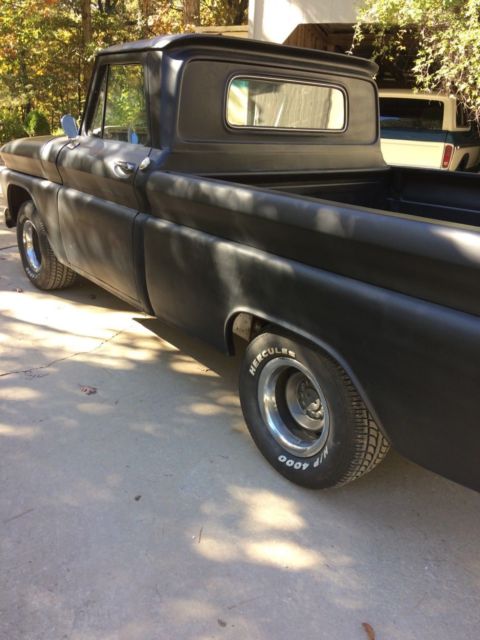 1965 black Chevrolet C-10