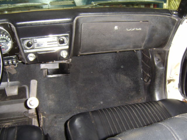 1965 White Chevrolet Corvair Convertible