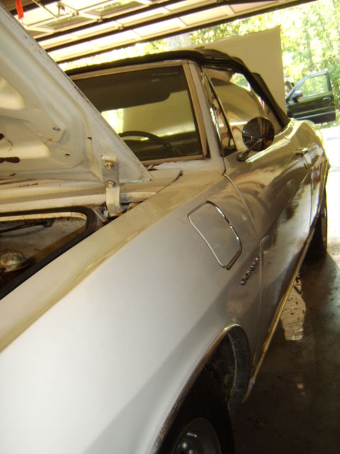1965 White Chevrolet Corvair Convertible