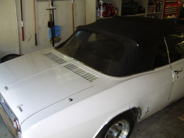 1965 White Chevrolet Corvair Convertible
