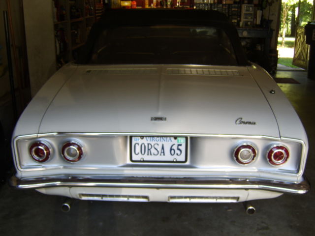 1965 White Chevrolet Corvair Convertible