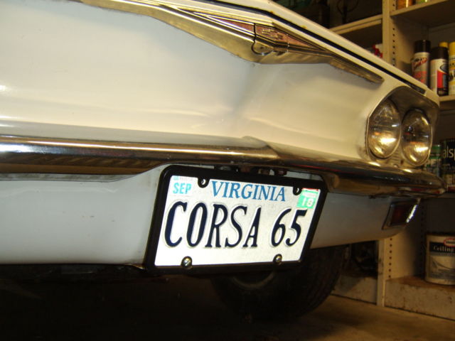 1965 White Chevrolet Corvair Convertible