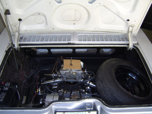 1965 White Chevrolet Corvair Convertible