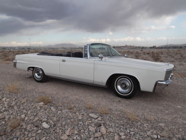 1965 White Chrysler Imperial Convertible