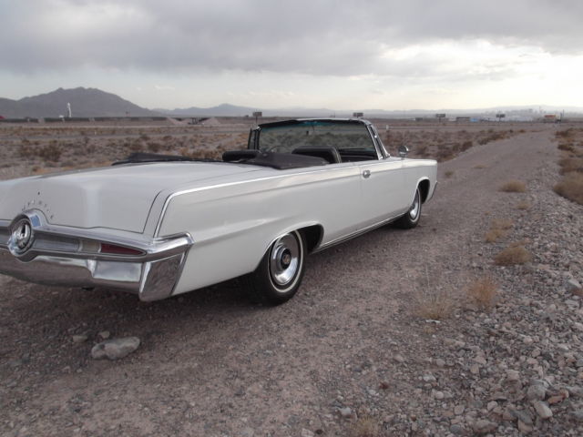 1965 White Chrysler Imperial Convertible