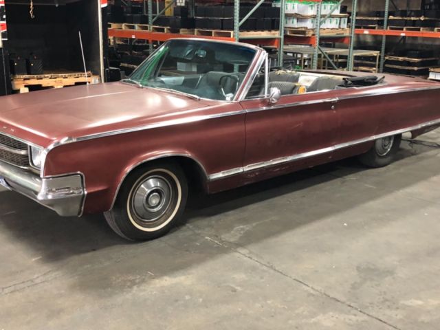 1965 Burgundy Chrysler 300 Series Convertible
