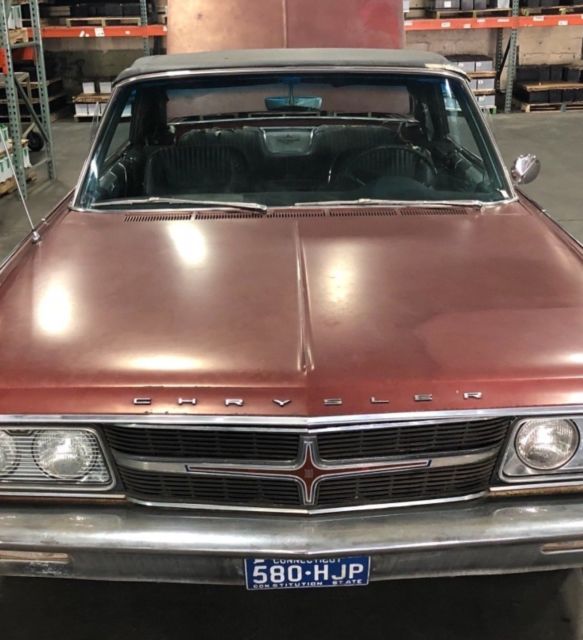 1965 Burgundy Chrysler 300 Series Convertible