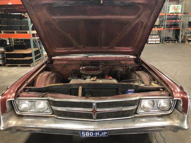 1965 Burgundy Chrysler 300 Series Convertible