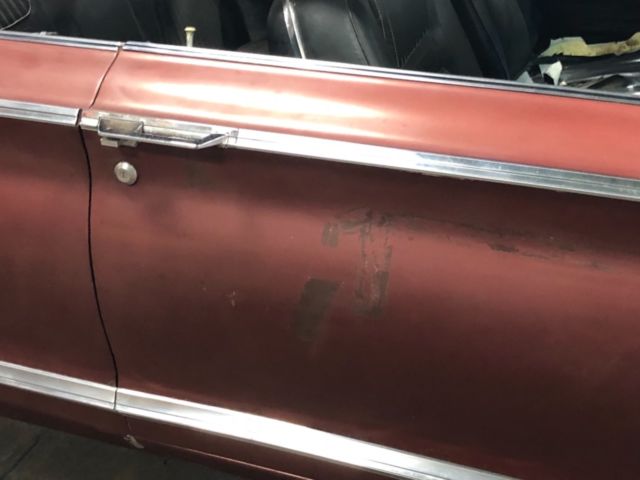 1965 Burgundy Chrysler 300 Series Convertible