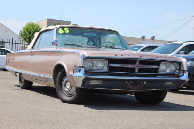 1965 Gold Chrysler 300 Series 2 Door Convertible