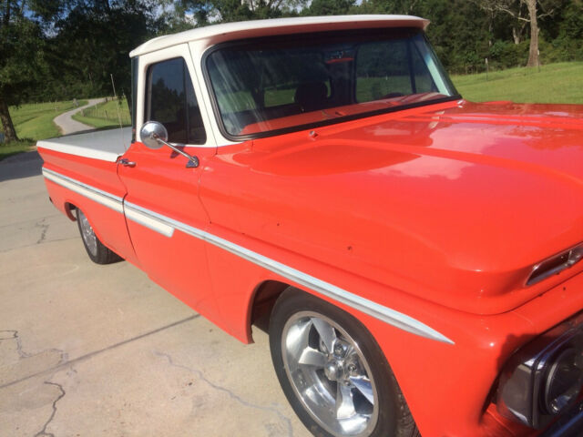 1965 Orange and White Chevrolet C-10 Fleetside