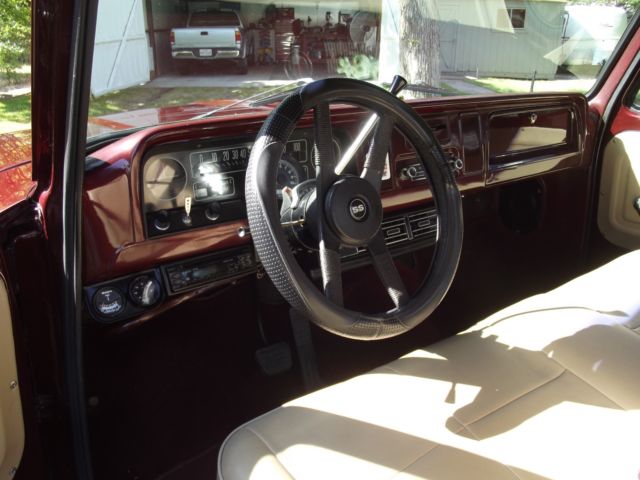 1965 Dark Carmine Chevrolet C-10 Standard Cab Pickup