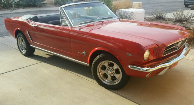 1965 Rangoon Red Ford Mustang Convertible