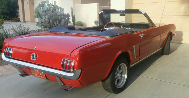 1965 Rangoon Red Ford Mustang Convertible