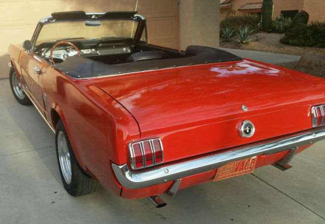 1965 Rangoon Red Ford Mustang Convertible