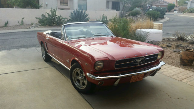 1965 Rangoon Red Ford Mustang Convertible