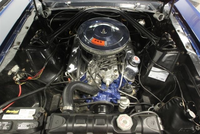 1965 Blue Ford Mustang