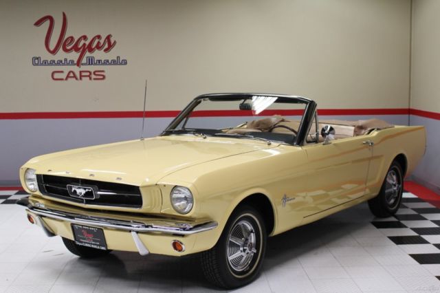 1965 Yellow Ford Mustang