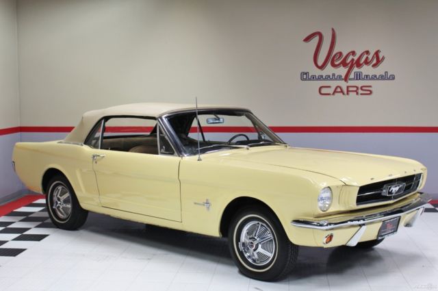 1965 Yellow Ford Mustang