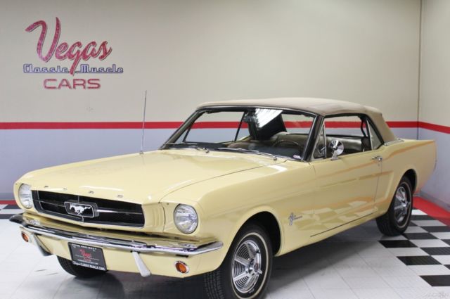 1965 Yellow Ford Mustang