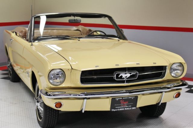 1965 Yellow Ford Mustang