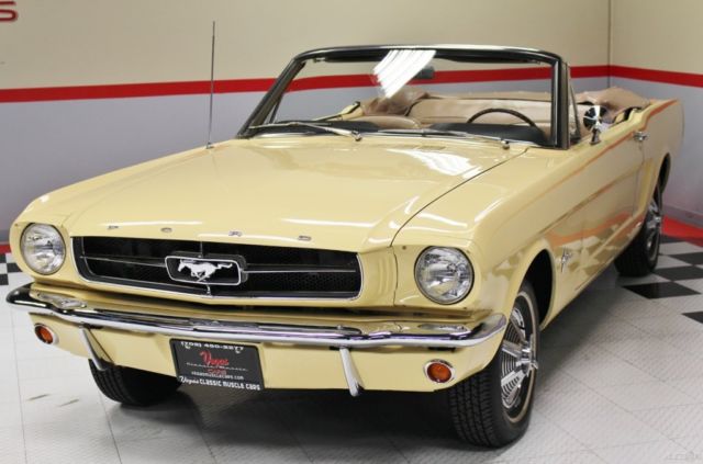 1965 Yellow Ford Mustang