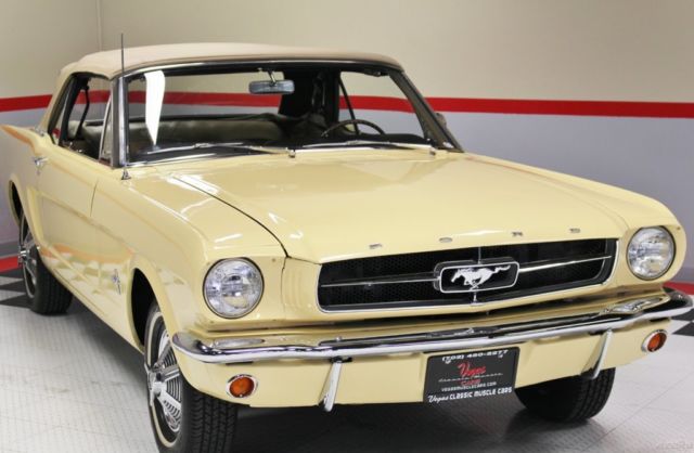 1965 Yellow Ford Mustang