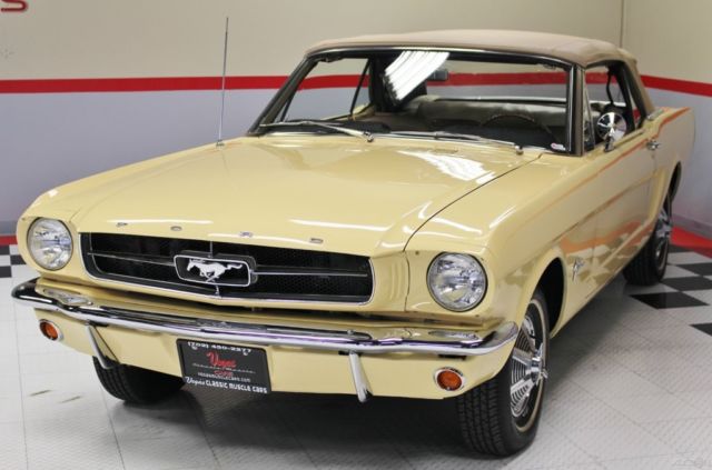 1965 Yellow Ford Mustang