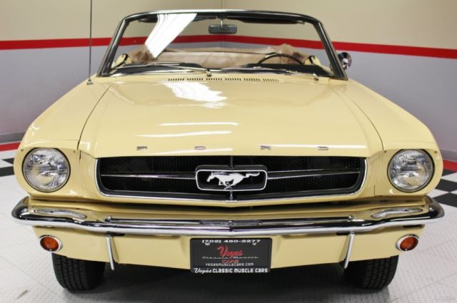 1965 Yellow Ford Mustang