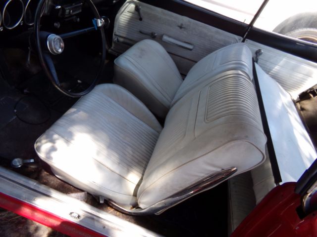 1965 Red Chevrolet Corvair Coupe