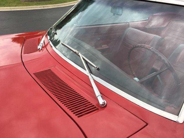 1965 Red Chevrolet Corvair Convertible