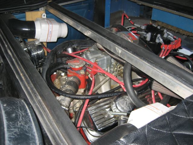 1965 blue Chevrolet Corvair 2 door