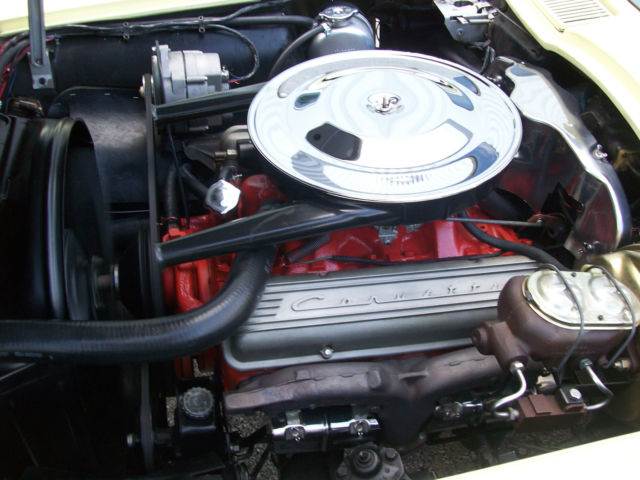 1965 Yellow Chevrolet Corvette Convertible