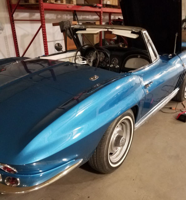 1965 Blue Chevrolet Corvette Convertible