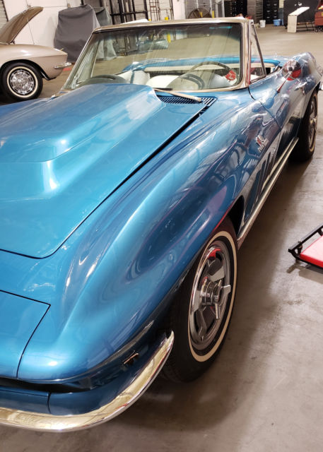 1965 Blue Chevrolet Corvette Convertible