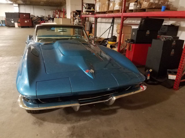 1965 Blue Chevrolet Corvette Convertible