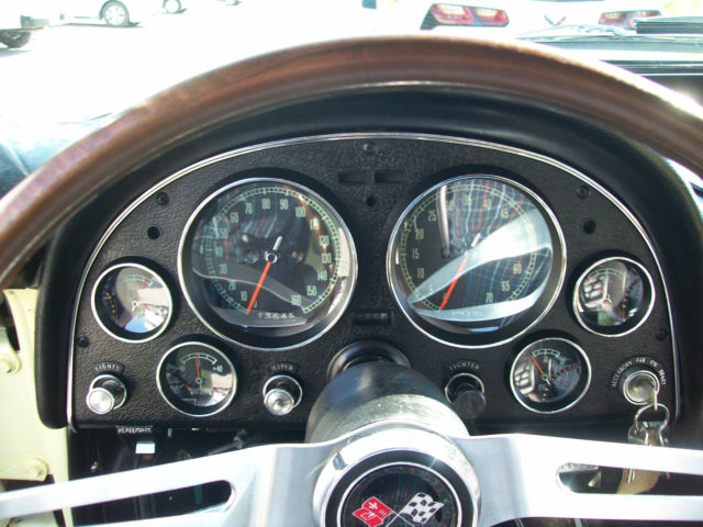 1965 Yellow Chevrolet Corvette Convertible
