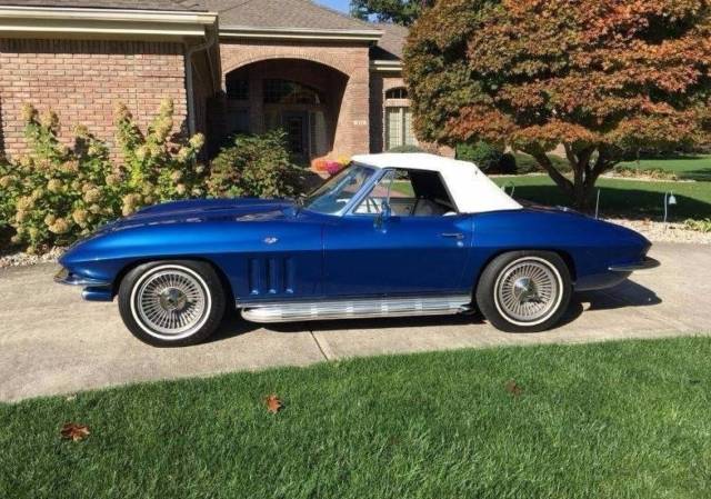 1965 Blue Chevrolet Corvette Convertible