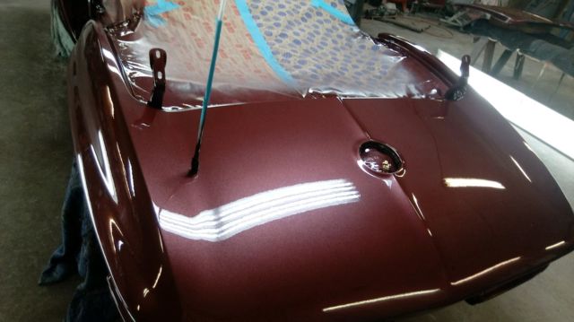 1965 Maroon Chevrolet Corvette Convertible
