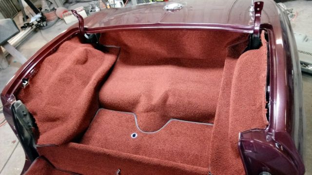 1965 Maroon Chevrolet Corvette Convertible