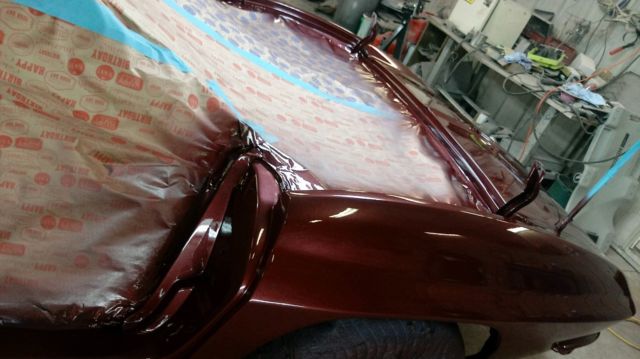 1965 Maroon Chevrolet Corvette Convertible