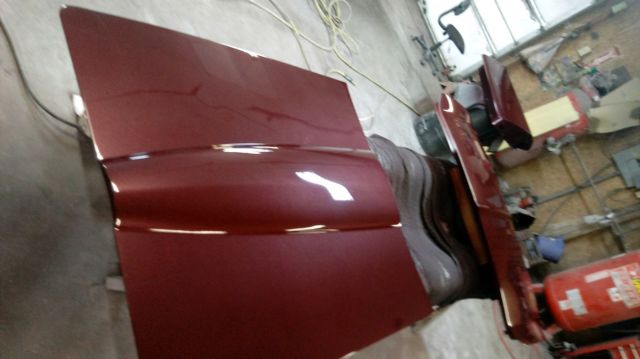 1965 Maroon Chevrolet Corvette Convertible