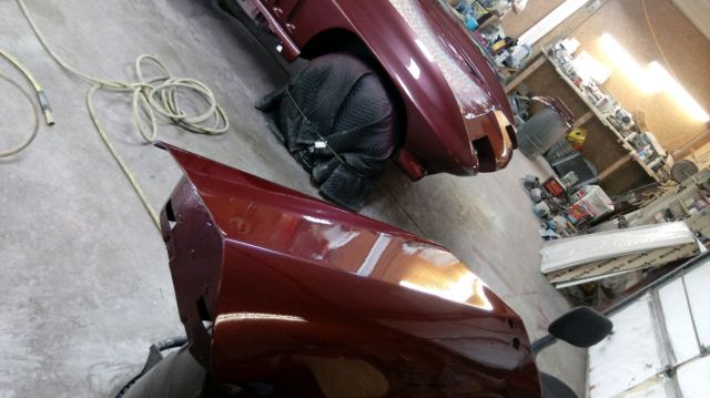 1965 Maroon Chevrolet Corvette Convertible