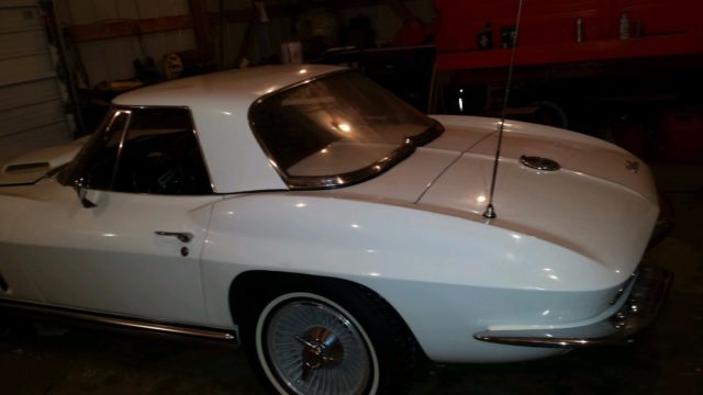 1965 White Chevrolet Corvette Convertible